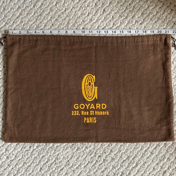 GOYARD Paris Authentic Large Tote Bag Sleeper NEW! 21.5" 14" RARE xl Gold Logo - Picture 4 of 5